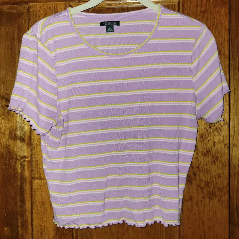 Wild Fable Striped Crop Top